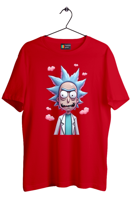 Футболка чоловіча з принтом "Рік та Морті". Rick and morty, мультфільм, наукова фантастика, пригоди, рік, рік і морті, трагікомедія, чорний гумор. 2070702