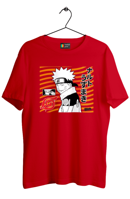 Футболка чоловіча з принтом "Naruto t". Аніме, манга, наруто, ніндзя, серіал. CustomPrint.market