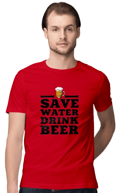 Save water, drink beer (black)