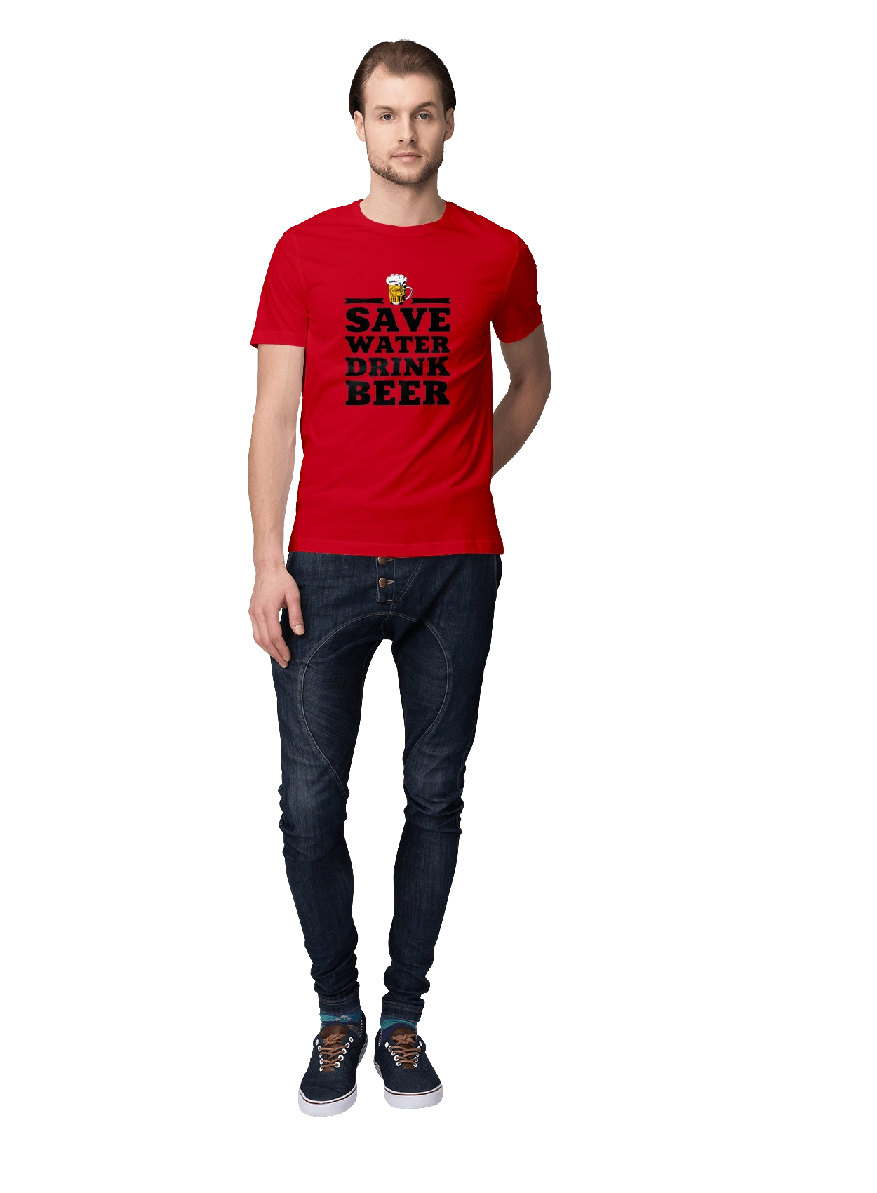 Save water, drink beer (black)