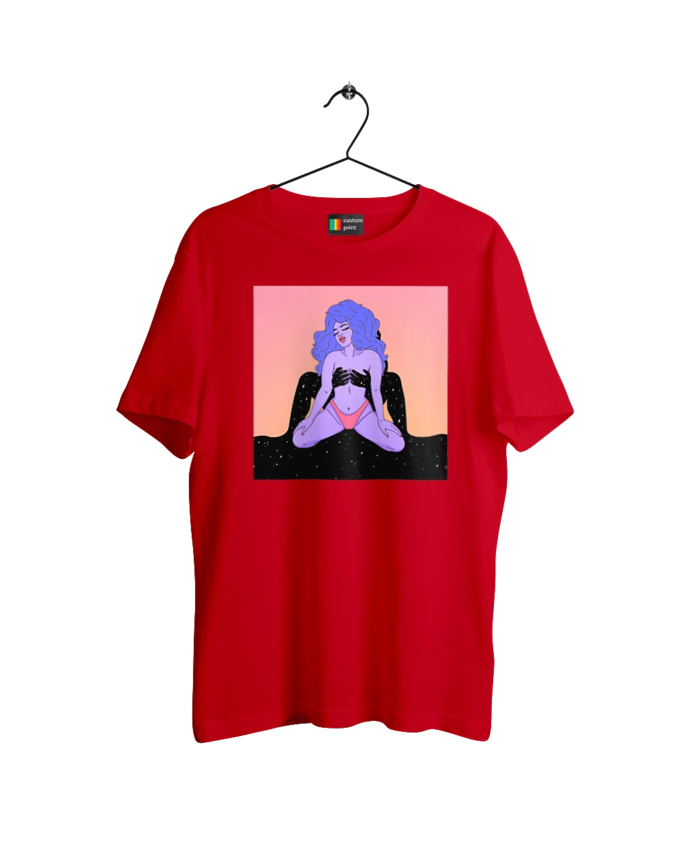 Фіолетова Дівчина В Трусиках