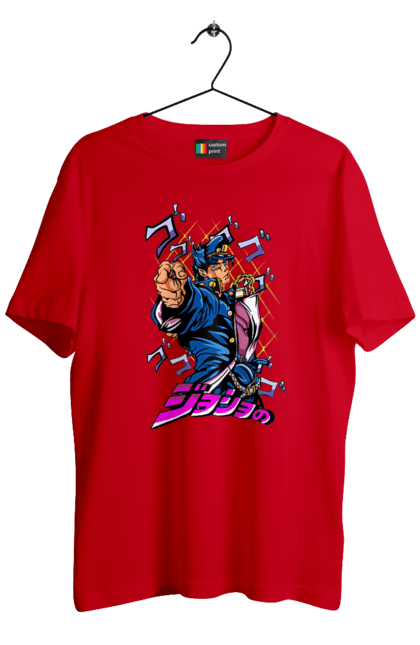 Men's t-shirt with prints JOJO Jotaro. Anime, jojo, jojo`s bizarre adventure, jojo’s bizarre adventure, jotaro, jotaro kujo, manga. 2070702