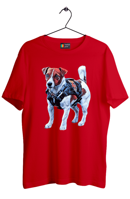 Футболка чоловіча з принтом "Пес Патрон". Зсу, патрон, пес, пес патрон, україна. 2070702