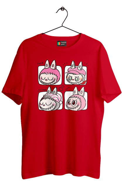 Футболка чоловіча з принтом "Labubu". Labubu, weird cute, іграшки, лабубу. 2070702