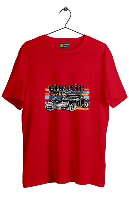 Футболка чоловіча з принтом "Принт Класичний Автомобіль". Автомобіль, класичний, ретро авто, старовинний автомобіль. 2070702