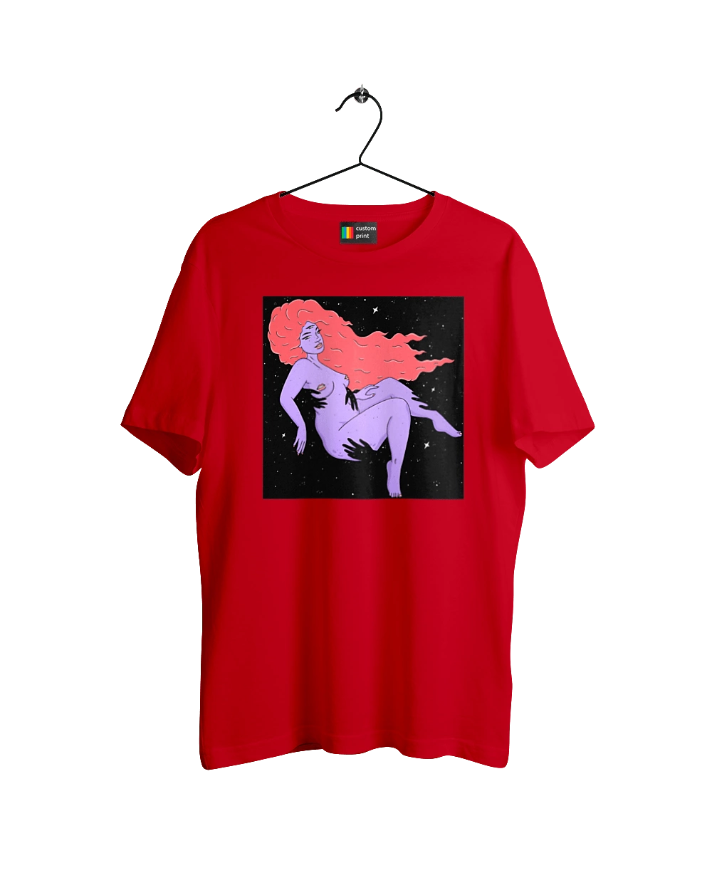 Фіолетова Дівчина В Чорній Дирі