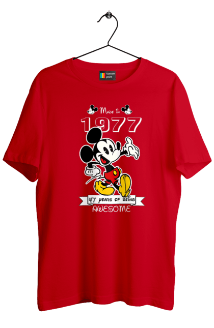 Футболка мужская с принтом Микки Маус. Mickey mouse, дисней, микки, микки маус, мультфильм. 2070702