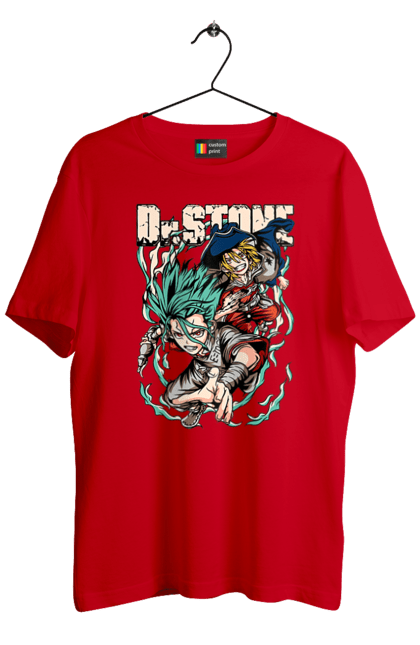 Men's t-shirt with prints Dr. Stone Senku and Ryuusui. Anime, dr. stone, ishigami, manga, ryuusui, ryuusui nanami, senku, senku ishigami. 2070702