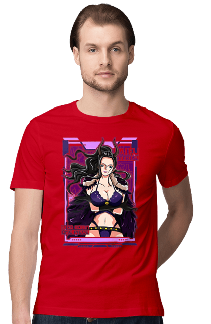 Men's t-shirt with prints One Piece Nico Robin. Anime, devil child, manga, nico robin, one piece, straw hat pirates. 2070702