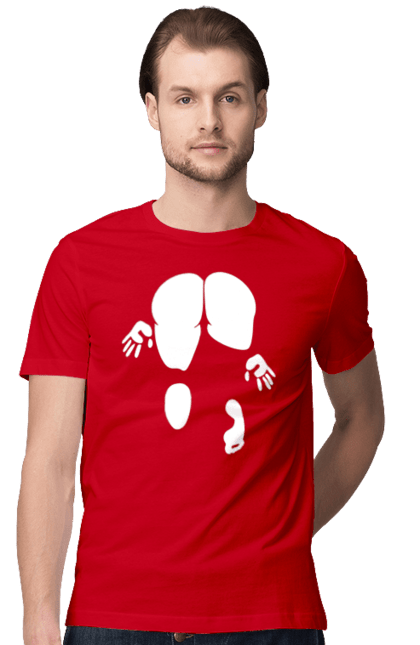 Футболка чоловіча з принтом "Дівчина вид по заду". Вид з зади, вульгарна, гумор, дівчина, дівчина раком, прикольна. 2070702