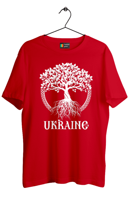 Men`s t-shirt with prints Tree Ukraine. Patriotic, ssu, tree ukraine, ukraine, ukrainian, wood. 2070702