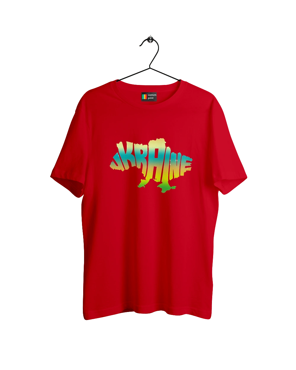 Украина силуэт цветной