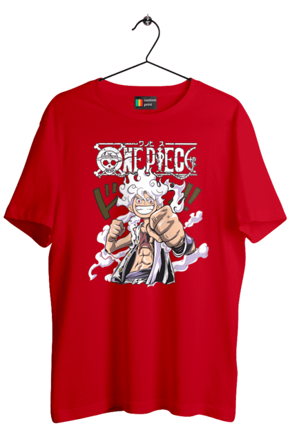 Men's t-shirt with prints One Piece Luffy. Anime, luffy, manga, monkey de luffy, one piece, pirates. 2070702