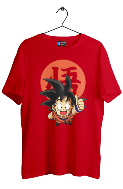 Men's t-shirt with prints Dragon Ball Son Goku. Anime, dragon ball, goku, manga, son goku, tv series. 2070702