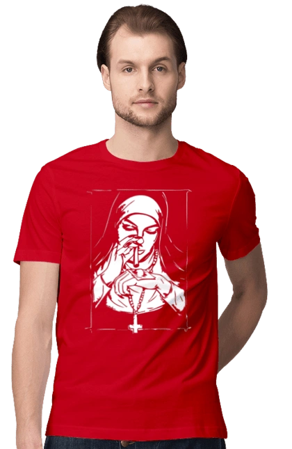 Монашка нюхает порошок