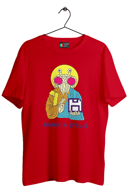 Футболка чоловіча з принтом "Врятуй та ctrl+s". It, врятуй та ctrl+s, гумор, іржака, кек, лол, мем, прикол, програміст, радість, сміх. 2070702