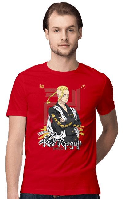 Men's t-shirt with prints Tokyo Revengers Draken. Anime, draken, ken ryuguji, ken-chin, manga, serial, tokyo manji gang, tokyo revengers. 2070702