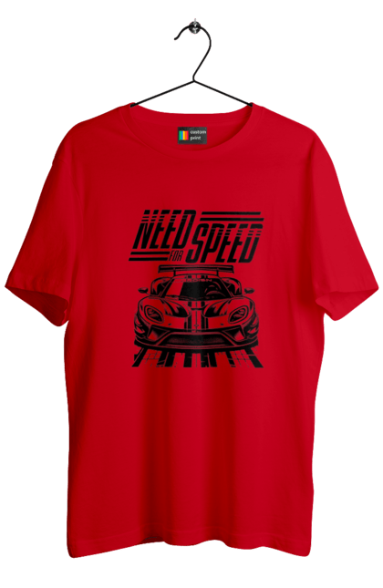 Футболка чоловіча з принтом "Жага швидкості". Відео ігри, гонки, ігри, комп ютерні ігри, машини, симулятори, швидкість. 2070702