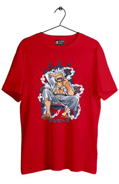 Men's t-shirt with prints One Piece Luffy. Anime, luffy, manga, monkey de luffy, one piece, pirates. 2070702