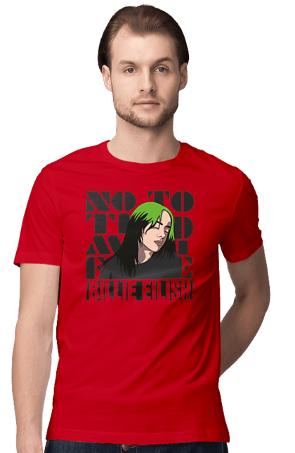 Men`s t-shirt with prints Billie Eilish. Billie eilish, billie eilish logo, billie eilish print, singer billie eilish. 2070702
