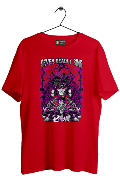 Men's t-shirt with prints Seven Deadly Sins Meliodas. Anime, dragon sin, manga, meliodas, seven deadly sins. 2070702