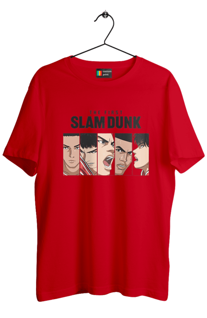 Футболка чоловіча з принтом "Слем данк". Slam dunk, аніме, баскетбол, комедія, манга, слем-данк, спокон, спортивне аніме, сьонен, школа. 2070702