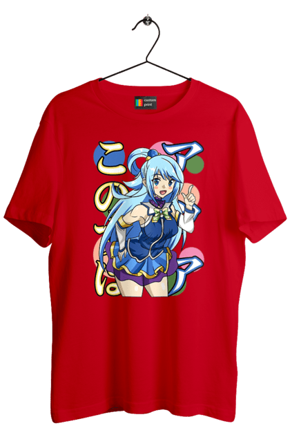 Men's t-shirt with prints KonoSuba. Anime, aqua, konosuba, manga, novel. 2070702