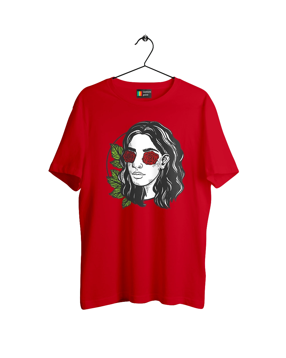 Girl With Roses In The Eyes