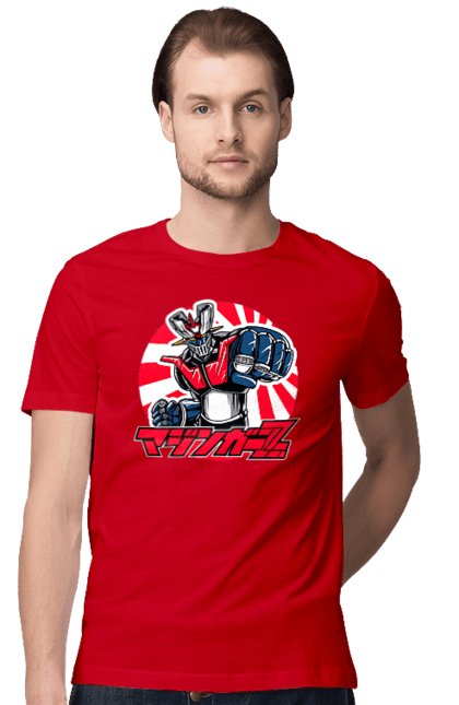 Men's t-shirt with prints Mazinger Z Grendizer. Anime, goldorak, goldrake, grendizer, manga, mazinger z, mecha, robots. 2070702