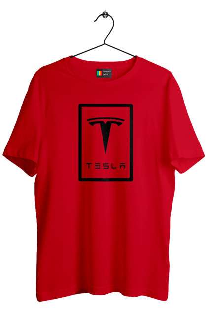 Футболка чоловіча з принтом "Тесла". Tesla, илон маск, тесла. futbolka.stylus.ua