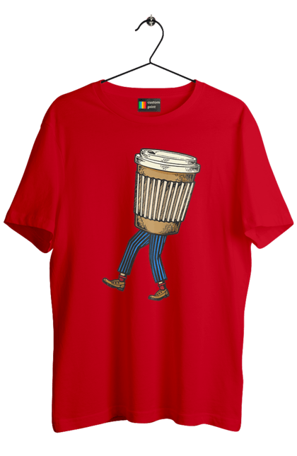 Футболка чоловіча з принтом "Людина Кава". Кава. 2070702