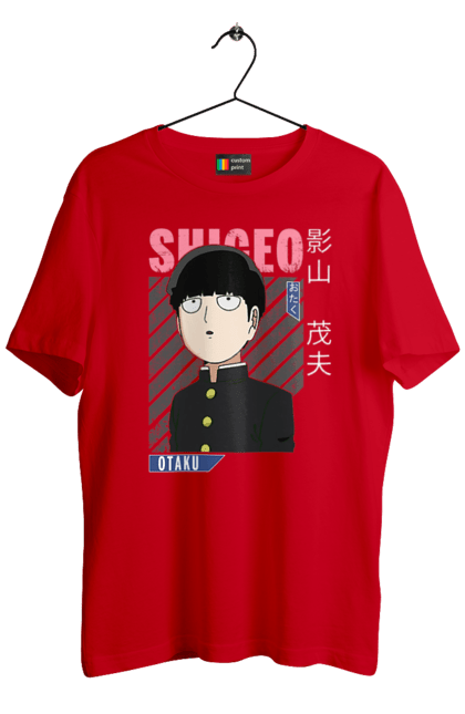 Футболка чоловіча з принтом "Mob Psycho 100". Anime, manga, mob psycho 100, shigeo kageyama, аніме, манга, моб, моб-вар ят 100, сігео кагеяма, шіґео каґеяма. 2070702