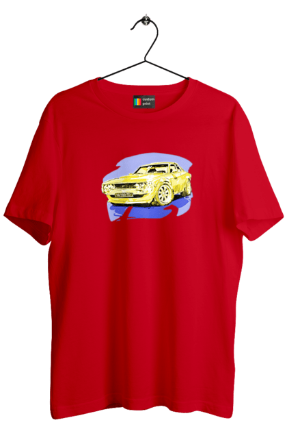 Футболка чоловіча з принтом "Український спорткар". Додж челенджер, машина, машини арт, потужність, спортивне авто, спорткар, українське авто, швидкість. 2070702