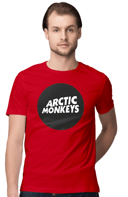 Футболка чоловіча з принтом "Arctic Monkeys". Arctic monkeys, арктичні мавпи, гаражний рок, група, інді рок, музика, постпанк ривайвл, психоделічний рок, рок. 2070702