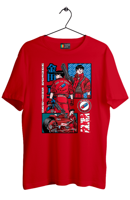 Men's t-shirt with prints Akira Shotaro Kaneda. Akira, anime, cyberpunk, manga, shotaro kaneda. 2070702