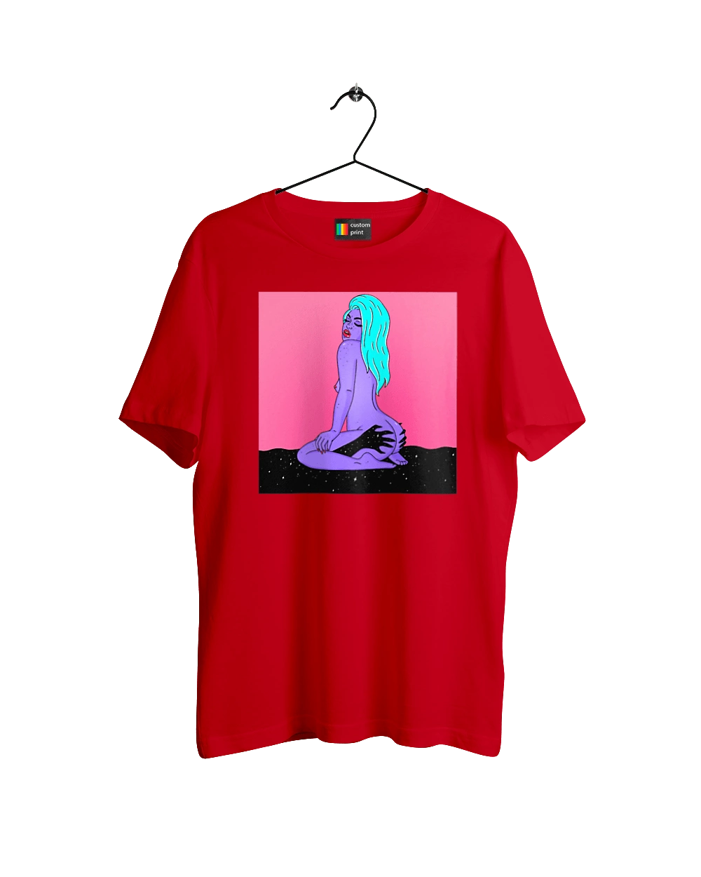 Purple Girl In Hands