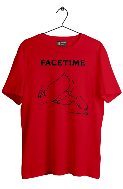 Футболка чоловіча з принтом "Фейстайм". Вульгарна, гумор, прикольна, смішна, фейстайм. 2070702