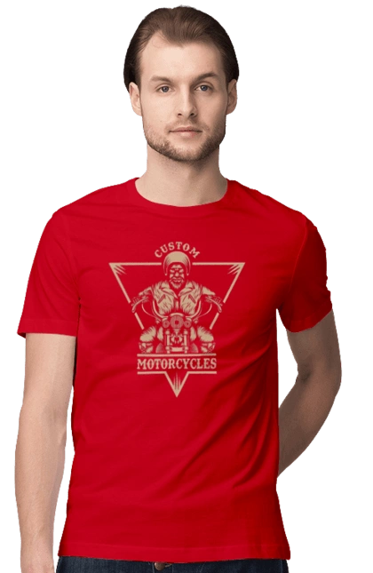 Скелет на мотоциклі