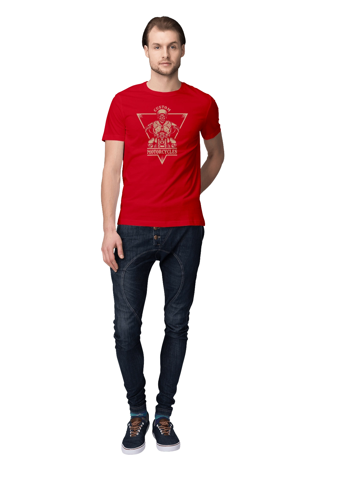 Скелет на мотоциклі