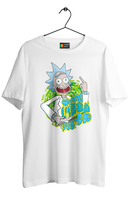 Футболка чоловіча з принтом "Рік та Морті". Rick and morty, мультфільм, наукова фантастика, пригоди, рік, рік і морті, трагікомедія, чорний гумор. 2070702