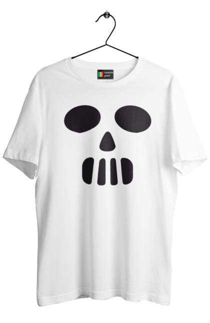 Men's t-shirt with prints Halloween pumpkin face. Costume, halloween, holiday, october, october 31, pumpkin, scary, sweets, trick or treat. 2070702