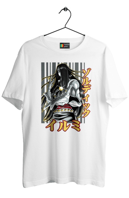 Men's t-shirt with prints Hunter × Hunter Illumi Zoldyck. Anime, hunter, hunter × hunter, hunter hunter, illumi, illumi zoldyck, manga, zoldyck. 2070702