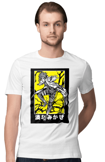 Men's t-shirt with prints Naruto. Anime, character, manga, minato namikaze, naruto, naruto, ninja, tv series. 2070702