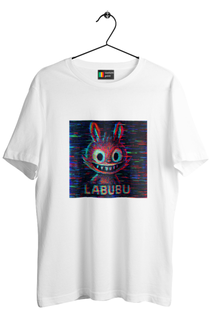 Футболка чоловіча з принтом "Лабубу". Crt, rgb, глітч, кіберпанк, лабубу, пікселі, ретро, спотворення, цифрове мистецтво, шум. 2070702