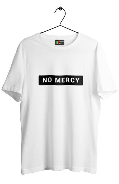 Футболка чоловіча з принтом "No mercy". Mercy, no mercy, нет пощады. CustomPrint.market
