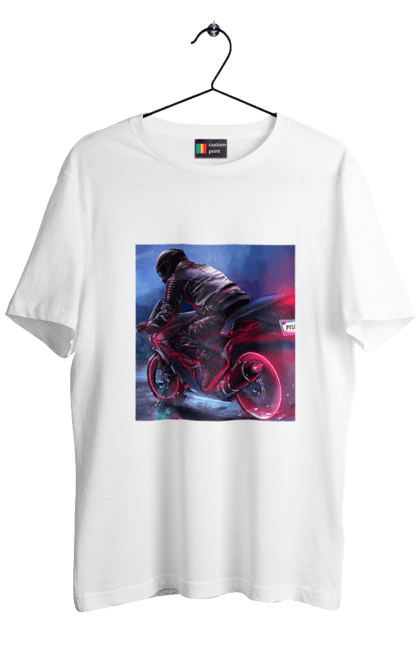 Футболка чоловіча з принтом "Мотоцикл". Motolove, мотолов, мотоцикл, опві, україна. 2070702