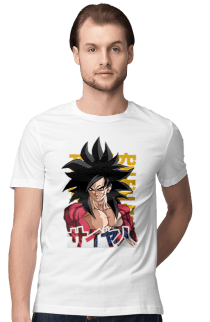 Футболка мужская с принтом Жемчуг дракона Сон Гоку. Anime, dragon ball, manga, son goku, tv series, аниме, гоку, жемчуг дракона, манга, сон гоку. 2070702