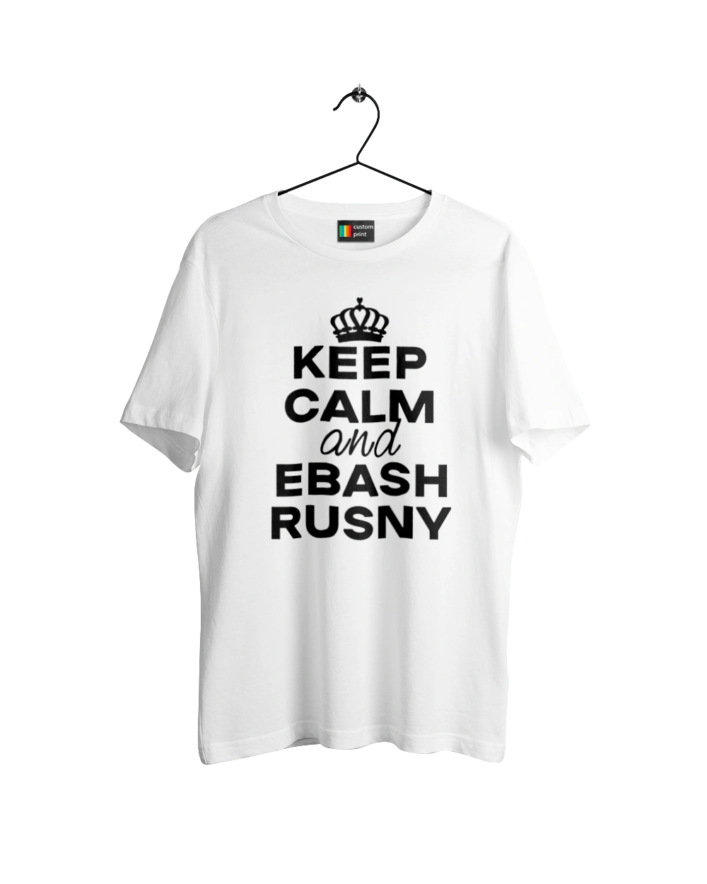 Keep Calm and Ebash Rusny black