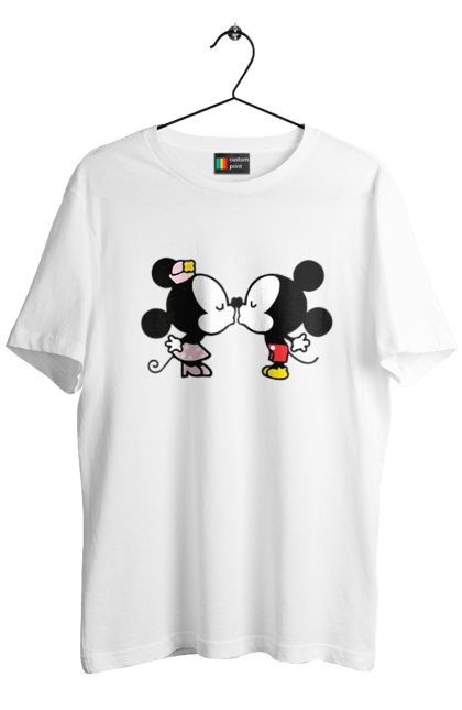 Футболка мужская с принтом 38. Mickey mouse, minnie mouse, дисней, микки, микки маус, минни маус, мультфильм. 2070702