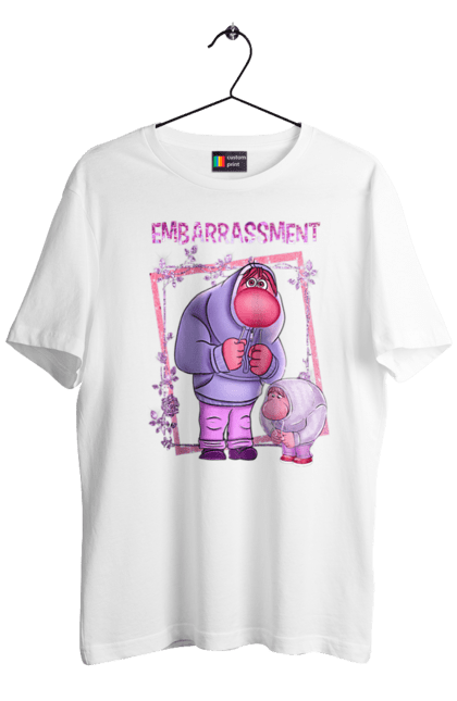 Men's t-shirt with prints Inside Out Embarrassment. Cartoon, embarrassment, emotions, inside out, pixar. 2070702